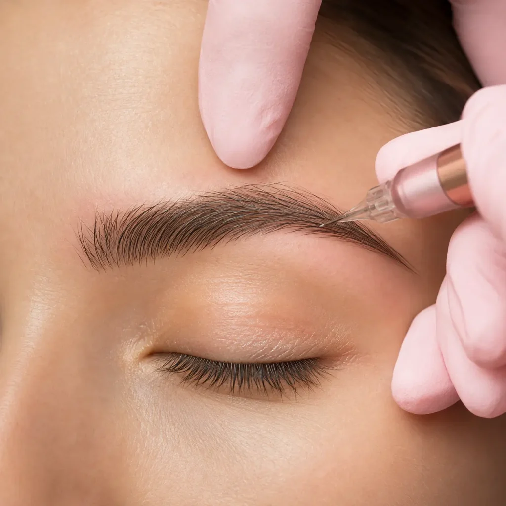 Permanent Make-up Augenbrauen fein gesetzt